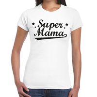 Super mama cadeau t-shirt wit dames - thumbnail