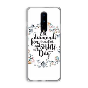Diamonds: OnePlus 8 Transparant Hoesje