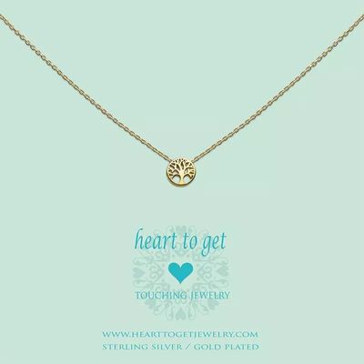 Heart To Get S178TOL17G Hanger Symbol Tree of Life zilver goudkleurig