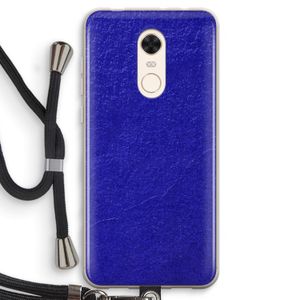 Majorelle Blue: Xiaomi Redmi 5 Transparant Hoesje met koord