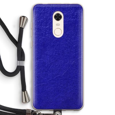 Majorelle Blue: Xiaomi Redmi 5 Transparant Hoesje met koord