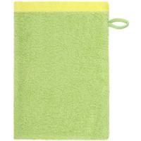 Cawö Cawo Lifestyle Splash Doubleface 7071 Washandje 16x22 pistazie/lemon