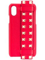 Valentino Garavani coque diPhone X Rockstud - Rouge - thumbnail