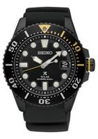 Horlogeband Seiko SNE441P1 / V157-0BT0 / R035011N0 Rubber Zwart 20mm - thumbnail