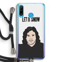 Let It Snow: Huawei P30 Lite Transparant Hoesje met koord
