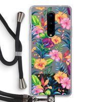 Tropisch 2: OnePlus 8 Transparant Hoesje met koord