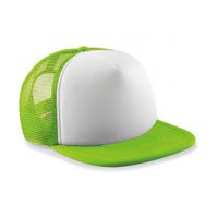 Lime met witte vintage kinder baseball cap