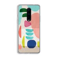 Bold Rounded Shapes: OnePlus 8 Transparant Hoesje
