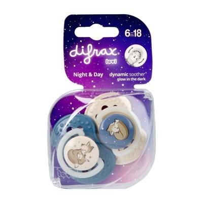 Difrax Dynamic Fopspeen Day&night Assorti 6-18m 2