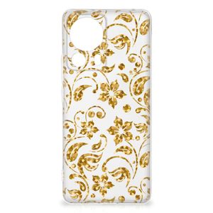 Xiaomi 13 Lite TPU Case Gouden Bloemen