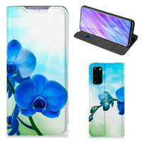 Samsung Galaxy S20 Smart Cover Orchidee Blauw - Cadeau voor je Moeder