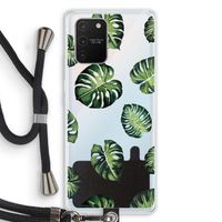 Tropische bladeren: Samsung Galaxy S10 Lite Transparant Hoesje met koord