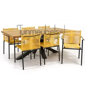 Tuinstoel Jakarta lemon met Spectral tafel 200 cm