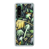Tropical Palms Dark: Sony Xperia 5 III Transparant Hoesje Tropical Palms Dark: Sony Xperia 5 III Transparant Hoesje
