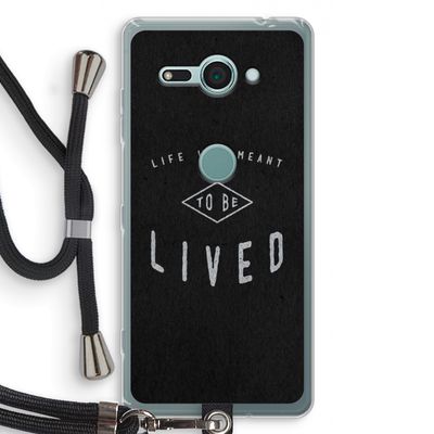 To be lived: Sony Xperia XZ2 Compact Transparant Hoesje met koord