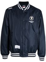 AAPE BY *A BATHING APE® veste bomber à logo imprimé - Bleu