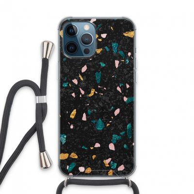 Terrazzo N°10: iPhone 13 Pro Max Transparant Hoesje met koord
