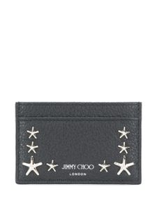 Jimmy Choo porte-cartes à étoiles métalliques - Noir