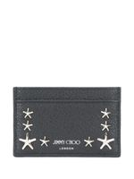 Jimmy Choo porte-cartes à étoiles métalliques - Noir