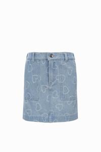 LOOXS Little Zomer jeans rok meisjes - Bleach blauw