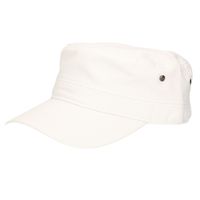 Leger/army pet voor volwassenen - wit - Militairy look rebel cap