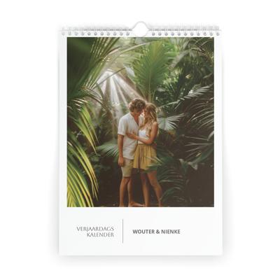 Verjaardagskalender maken - Staand