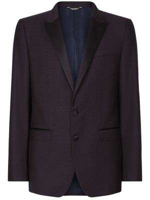 Dolce & Gabbana costume à revers contrastants - Noir