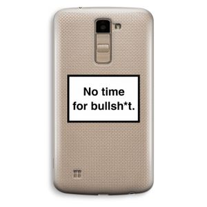 No time: LG K10 (2016) Transparant Hoesje