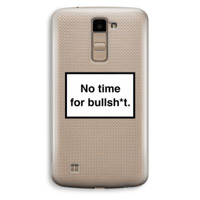 No time: LG K10 (2016) Transparant Hoesje