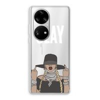 Slay All Day: Huawei P50 Pro Transparant Hoesje