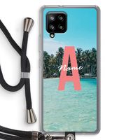 Pacific Dream: Samsung Galaxy A42 5G Transparant Hoesje met koord Pacific Dream: Samsung Galaxy A42 5G Transparant Hoesje met koord