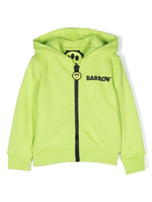Barrow kids hoodie en coton à logo imprimé - Vert