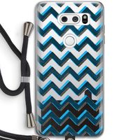 Onderbroken lijn: LG V30 Transparant Hoesje met koord