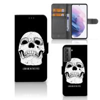 Telefoonhoesje met Naam Samsung Galaxy S21 Plus Skull Eyes