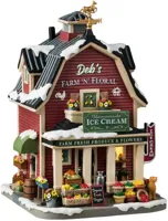 Lemax deb&apos;s farm &apos;n&apos; floral verlicht kersthuisje Harvest Crossing 2024