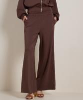 wide fit broek met witte naad wide fit broek met witte naad