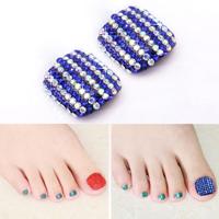 2 stuks Crystal nep Nail Art Tips Rhinestone volledige dekking teennagels Decals stickers (NO: 06) 2 stuks Crystal nep Nail Art Tips Rhinestone volledige dekking teennagels Decals stickers (NO: 06)