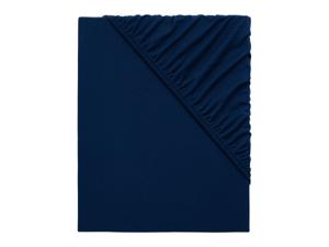 Emma Jersey hoeslaken 90-100 x 200 cm (Blauw)