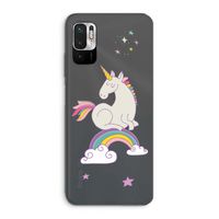 Regenboog eenhoorn: Xiaomi Redmi Note 10 5G Transparant Hoesje