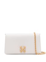 Off-White Jitney 1.7 leather shoulder bag - Blanc