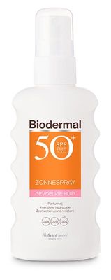 Zonnespray gevoelige huid SPF50+