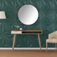 VidaXL 48 st wandpanelen ster 12 m² 50x50 cm xps groen