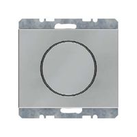 Berker K5 dimmer met draaiknop voor gloeilampen (60-600w) edelstaal