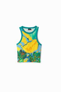 T-shirt arty landschap - MATERIAL FINISHES - XL