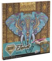 Grafix Canvas diamond painting olifant, 30x30cm Grafix Canvas diamond painting olifant, 30x30cm