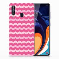 Samsung Galaxy A60 TPU bumper Waves Pink