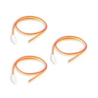 3x Dual White aansluitstuk met kabel 50 cm soldeervrij