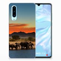 Huawei P30 | TPU Hoesje | Olifanten