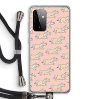 Ponys: Samsung Galaxy A72 5G Transparant Hoesje met koord