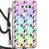 Musketon Unicorn: LG V30 Transparant Hoesje met koord